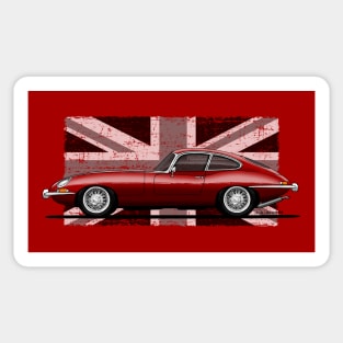 The iconic classic british car. The most beautiful car ever! Sticker